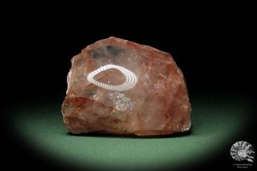Quartz with Haematite a mineral